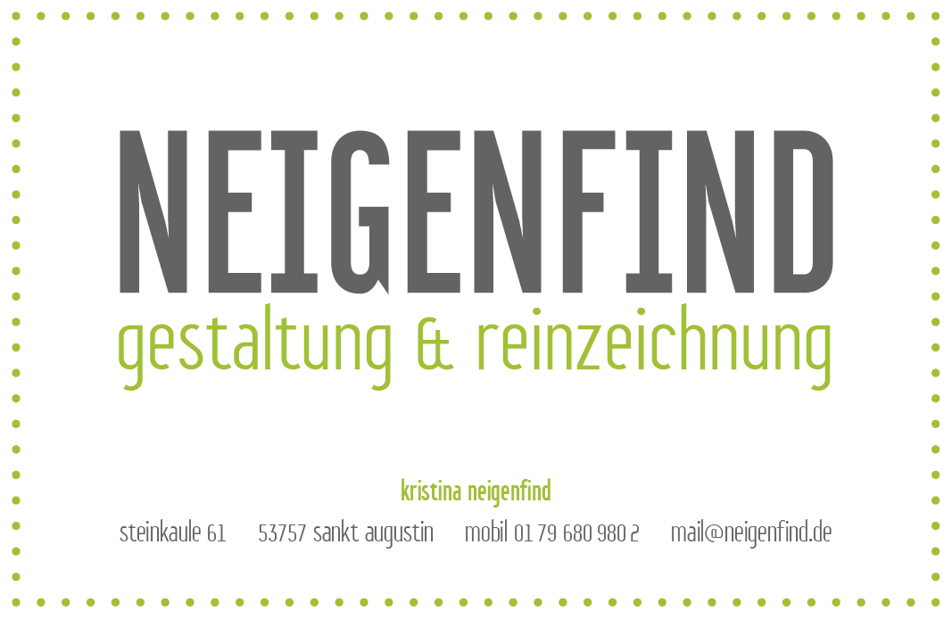 NEIGENFIND gestaltung & reinzeichnung